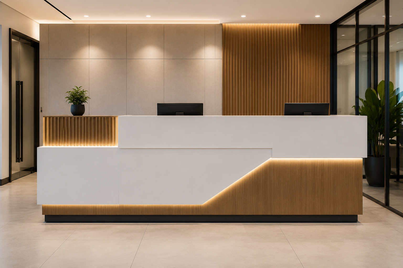 Custom Reception Counters in Dar es Salaam Tanzania | StarDecor