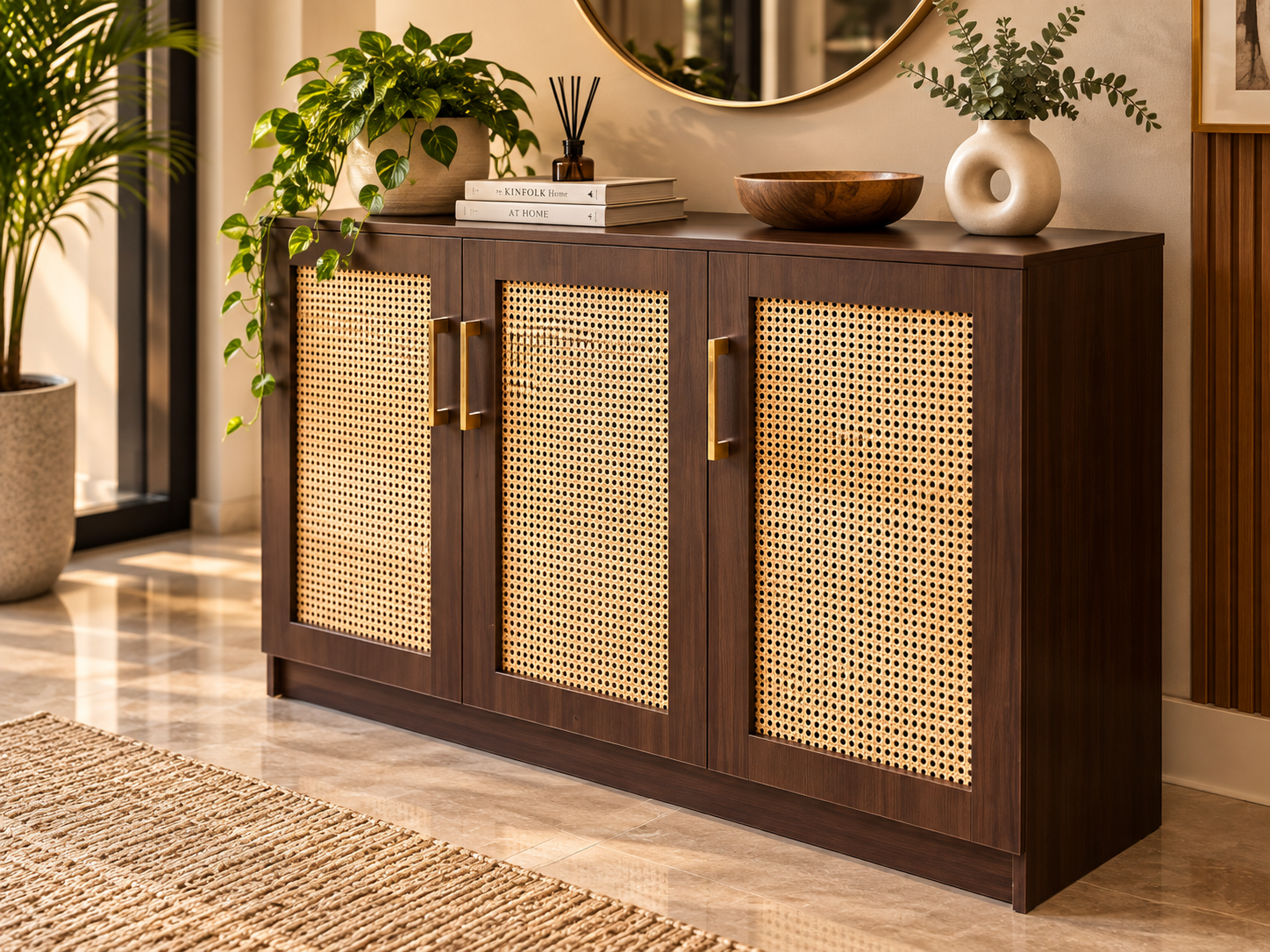 Custom MDF Rattan Sideboard in Dar es Salaam | StarDecor